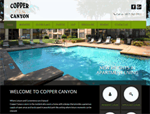 Tablet Screenshot of copper-canyon-apts.com